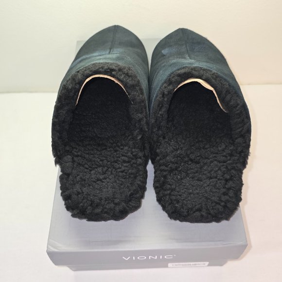 Vionic Alfons Scuff Slipper in Black, Men's US Size 8 Med - Picture 4 of 6